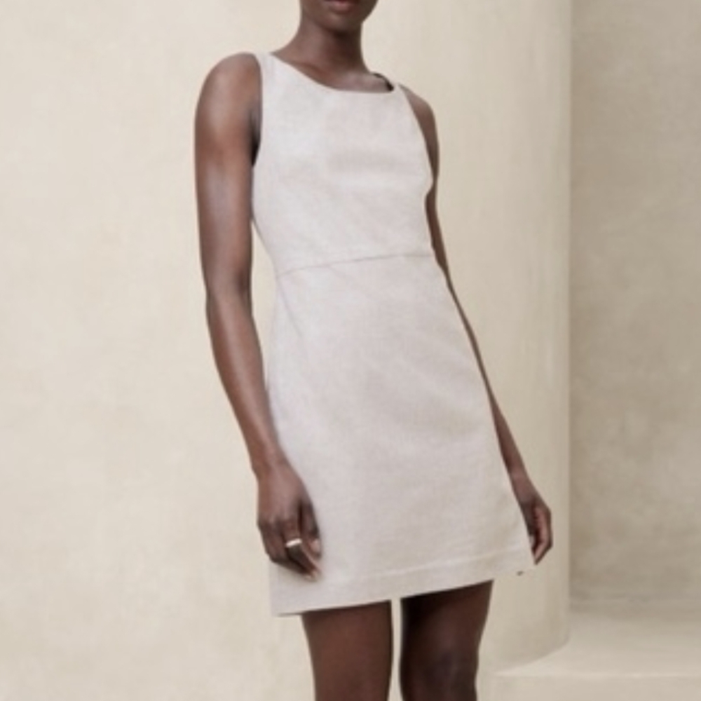 Banana Republic Linen Blend Sheath Mini Dress - NWT